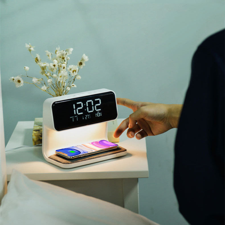 3-in-1 Bedside Lamp Charger Clock
